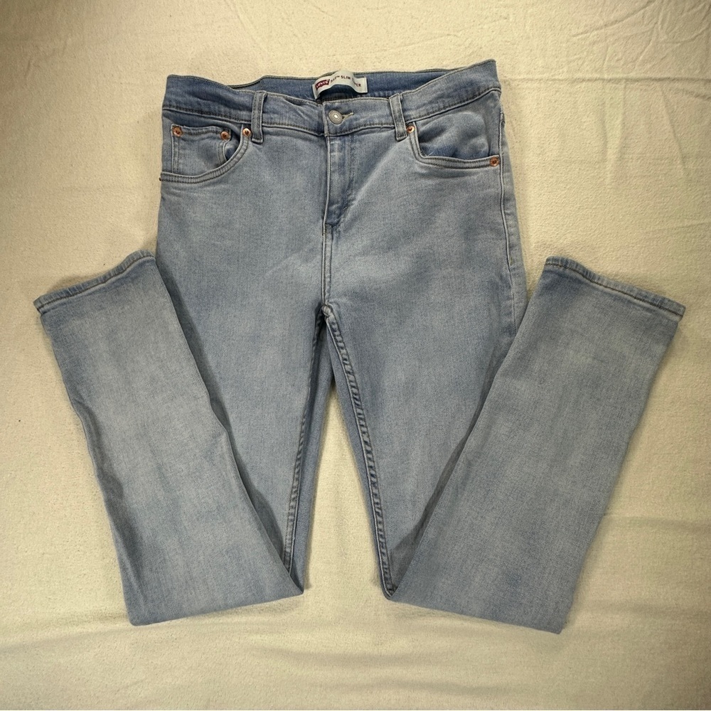Levi's Boy's 512 Slim Taper Light Blue Jeans 20 Reg W30 L30